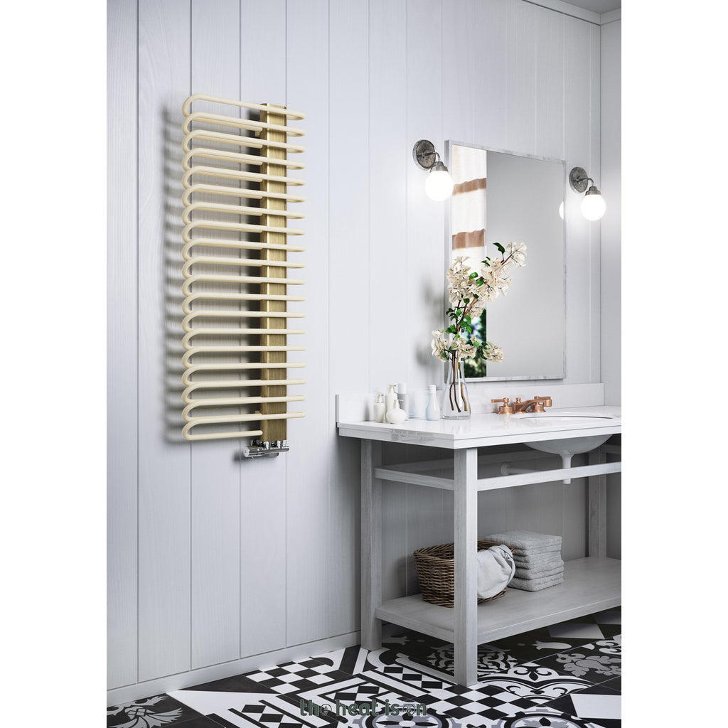01-Terma-MICHELLE_-1200h-x-500w_mm_-2459-BTUs-Heated-Towel-Rail_-Matt-Cream-_Bars_-_-Brushed-Brass-_Masking_2b2b78e4-ad2f-41e3-a875-f4fa6069ff0c