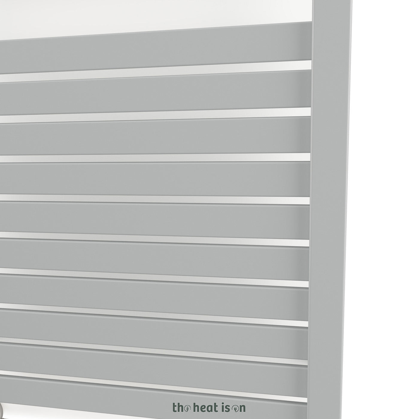 Terma MANTIS ONE, 1260h x 540w(mm), 600w Electric Towel Rail, RAL 9005 Nature Grey (with Internal ONE Element (manual/optional IR controllable), 45/60°c)