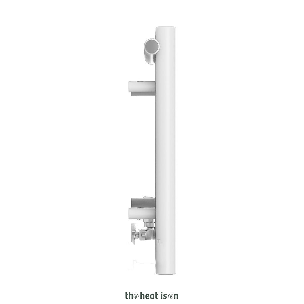 Terma ROLO ROOM, 500h x 1195w(mm), (Underside Connections) 2768 BTUs Designer Radiator, White RAL 9016