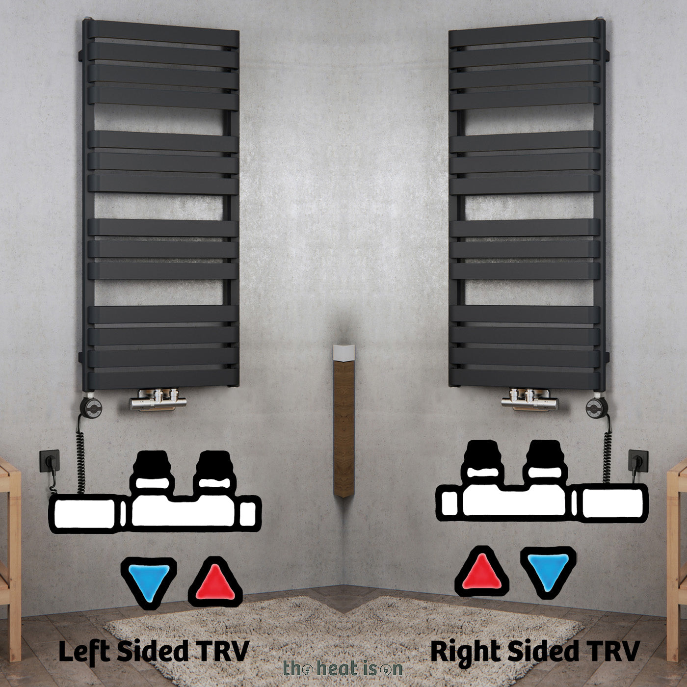01-terma-warp-t-dual-fuel-towel-rail-1110h-x-500wmm-50mm-connections-1887-btus-600w-matt-black-ral-9005-with-twins-valves-in-chrome-moa-in-black-30-60oc