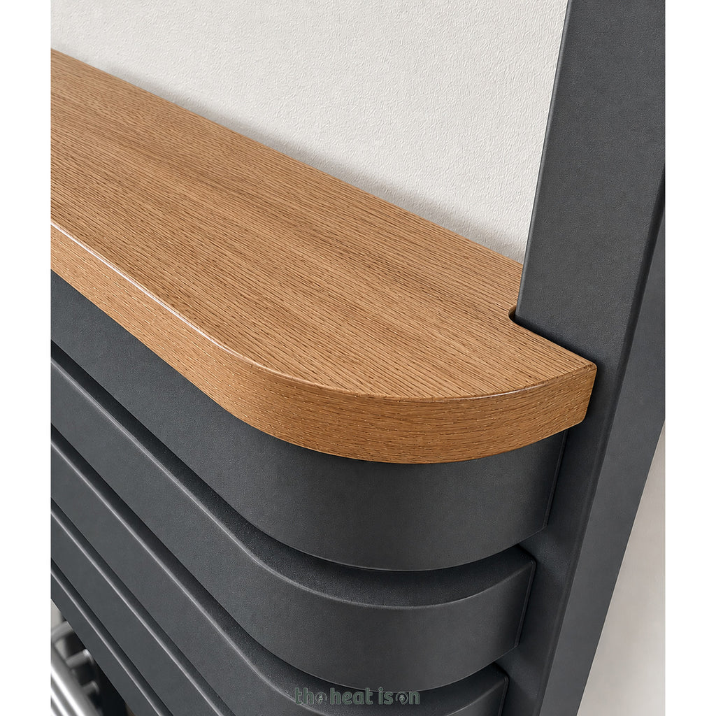 Wooden Shelf Accessory, Oak Veneer, for DQ TESORO Towel Rail