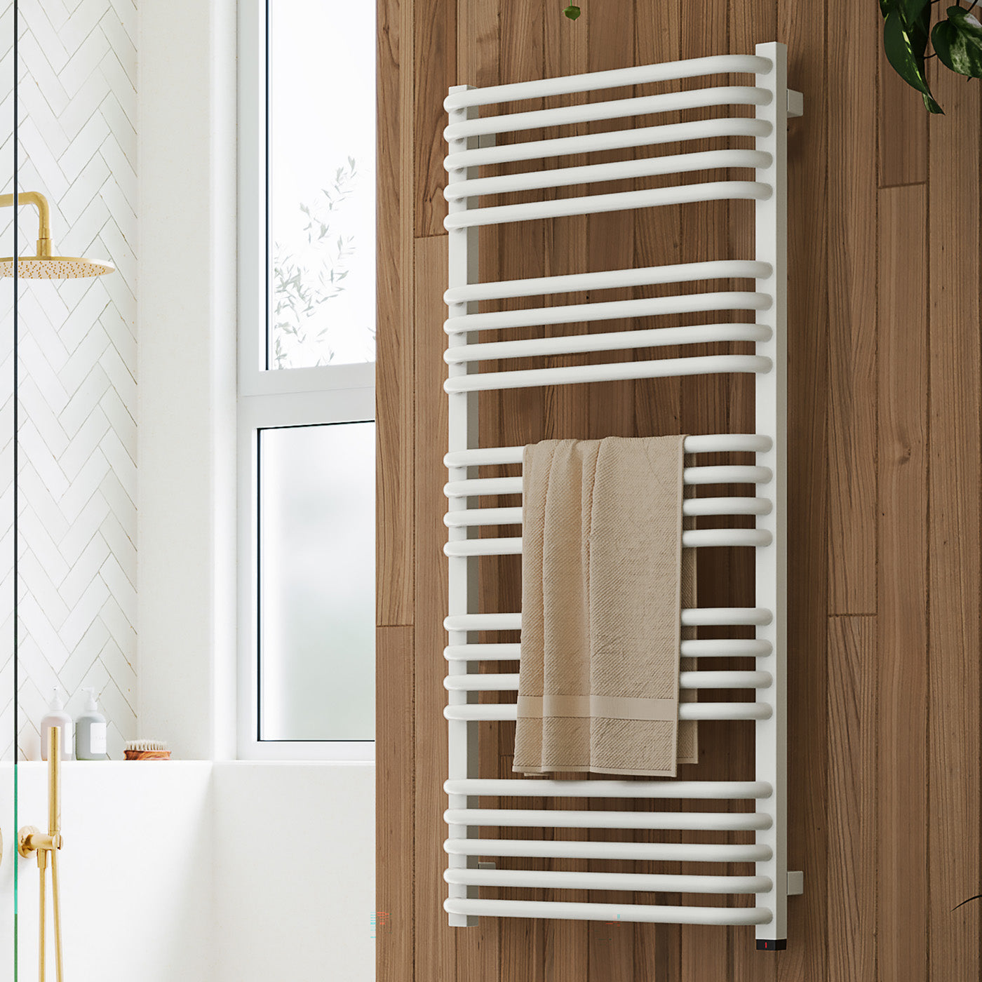 01_Terma-ALEX-ONE-_-45_60-deg._-1140h-x-500w_mm_-600w-Electric-Towel-Rail_-Silk-White-_RAL-9016