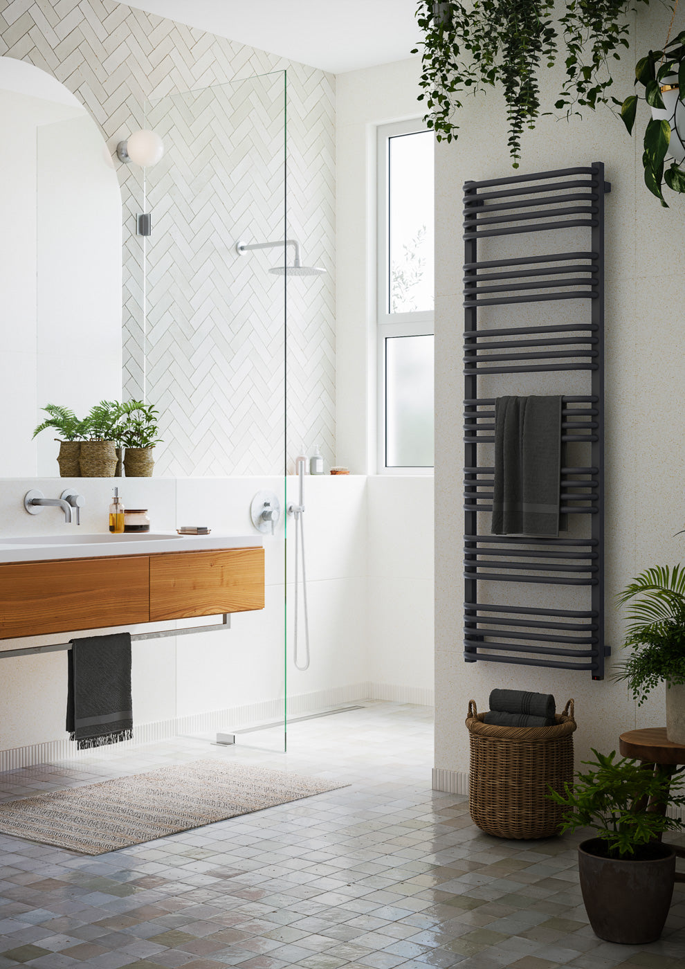 01_Terma-ALEX-ONE-_-45_60-deg._-1580h-x-500w_mm_-800w-Electric-Towel-Rail_-Modern-Grey