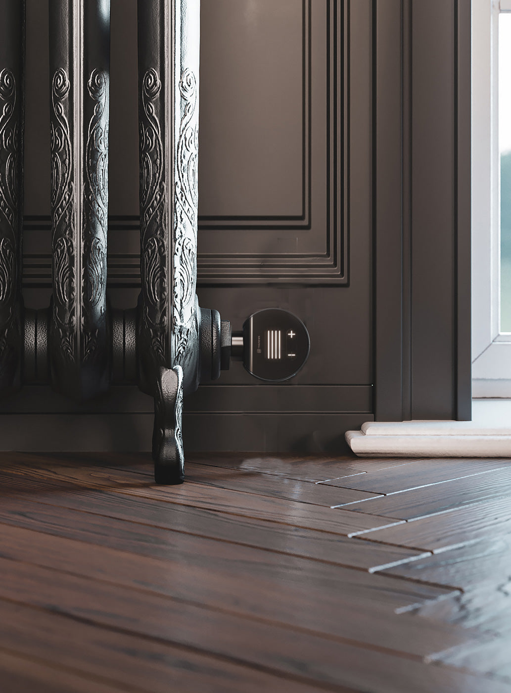 01_Terma-OXFORD-E-_Wi-Fi_-UK-plug_-710h-x-1262w_mm_-2-Kw-Cast-Iron-Electric-Radiator_-Raw-Metal