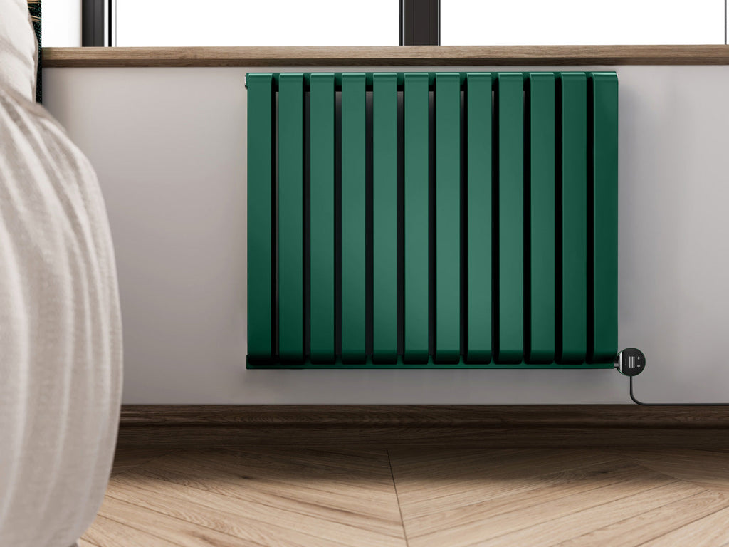 01_Terma-WARP-ROOM-E-_Wi-Fi_-UK-plug_-630h-x-785w_mm_-0.8-Kw-Electric-Radiator_-Matt-Green-_RAL-6028