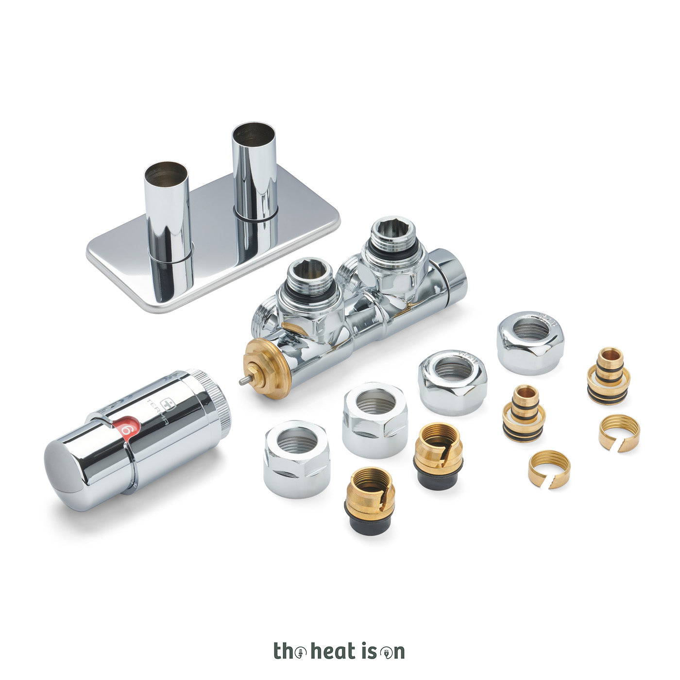 01_Thermostatic-50mm-Towel-Rail-Valves-_TRVs_-_-Pipe-Masking_-Chrome_-LEFT-SIDED-ANGLED_-TWINS