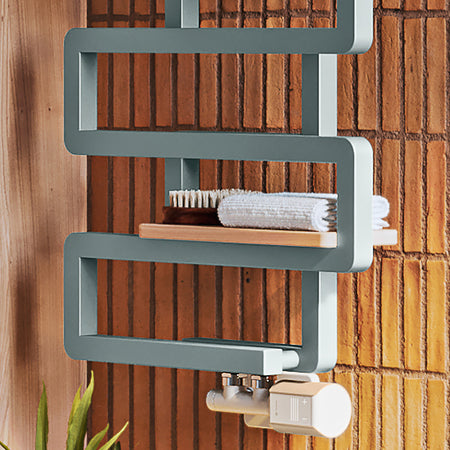 01_Wooden-Shelf-Accessory_-Beech_--for-Terma-BOOKIE-Towel-Rail_-400mm-Wide-Stand-Model