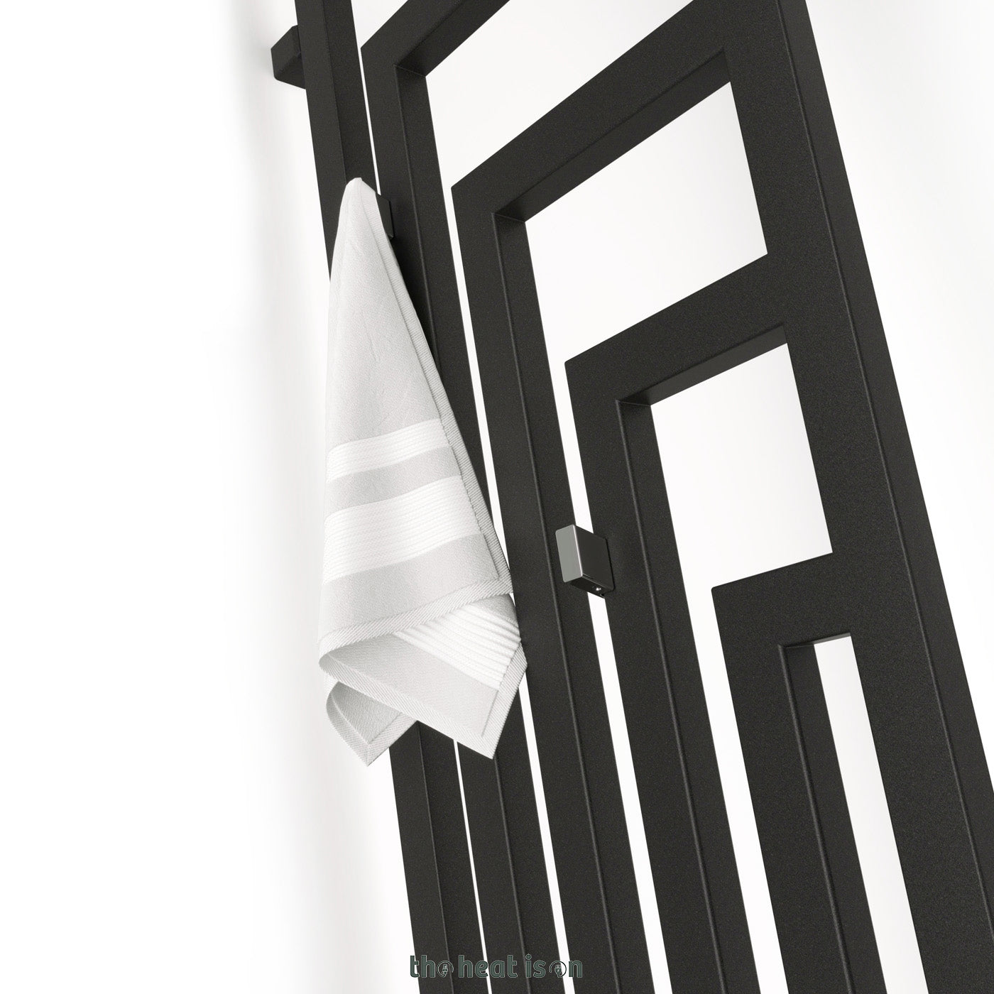 Terma ANGUS DW, 1300h x 440w(mm), 1901 BTUs, Vertical Designer Radiator, Metallic Black