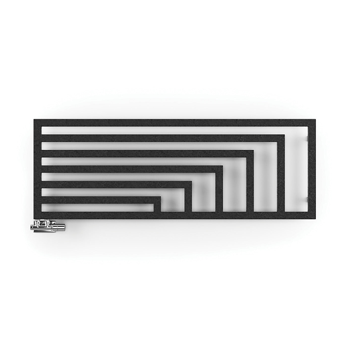 Terma ANGUS H, 520h x 1460w(mm), 2320 BTUs, Horizontal Designer Radiator, RAL 9005 Matt Black