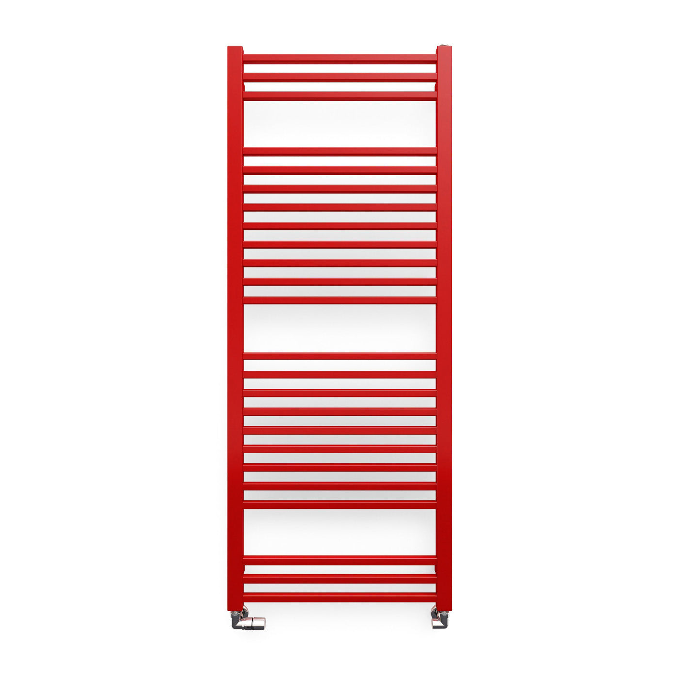 Terma BONE, 1510h x 600w(mm), 2484 BTUs, Heated Towel Rail, RAL 3020 Matt Pure Red