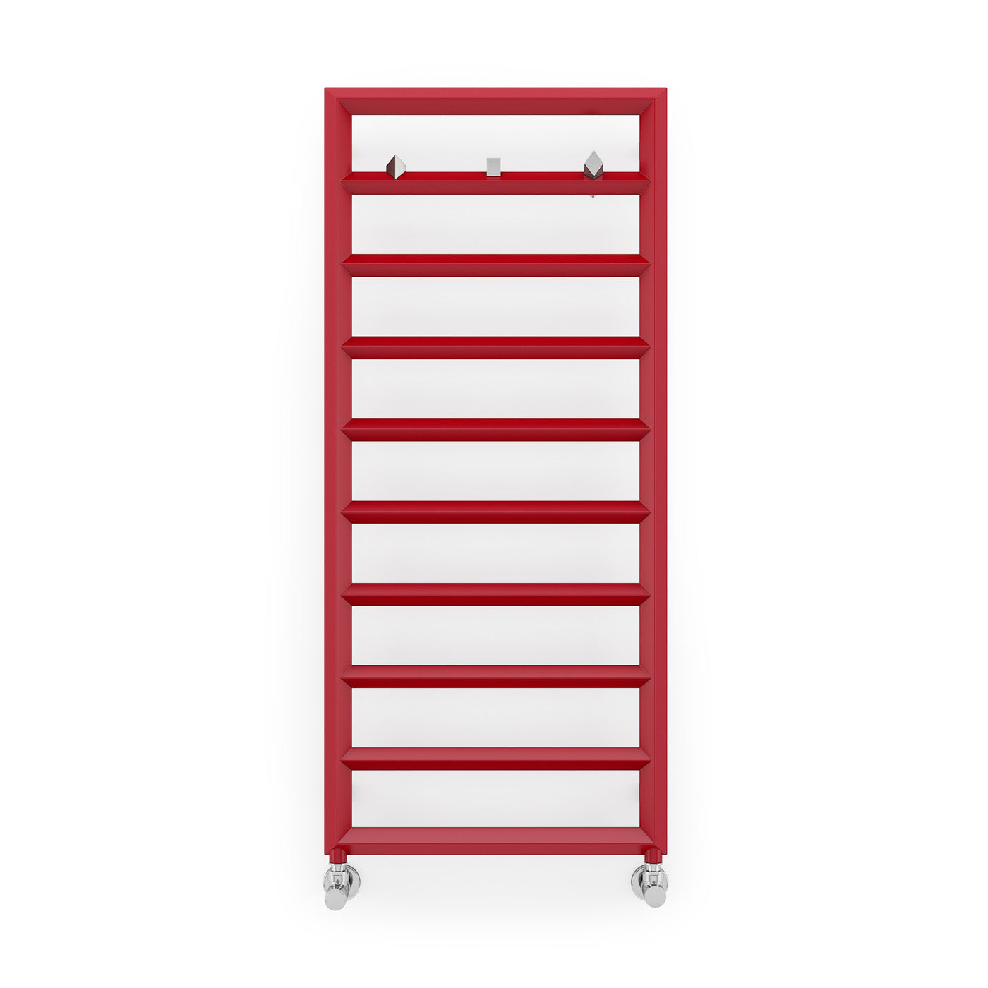 Terma DIAMOND, 1120h x 500w(mm), 1365 BTUs, Heated Towel Rail, Metallic Red