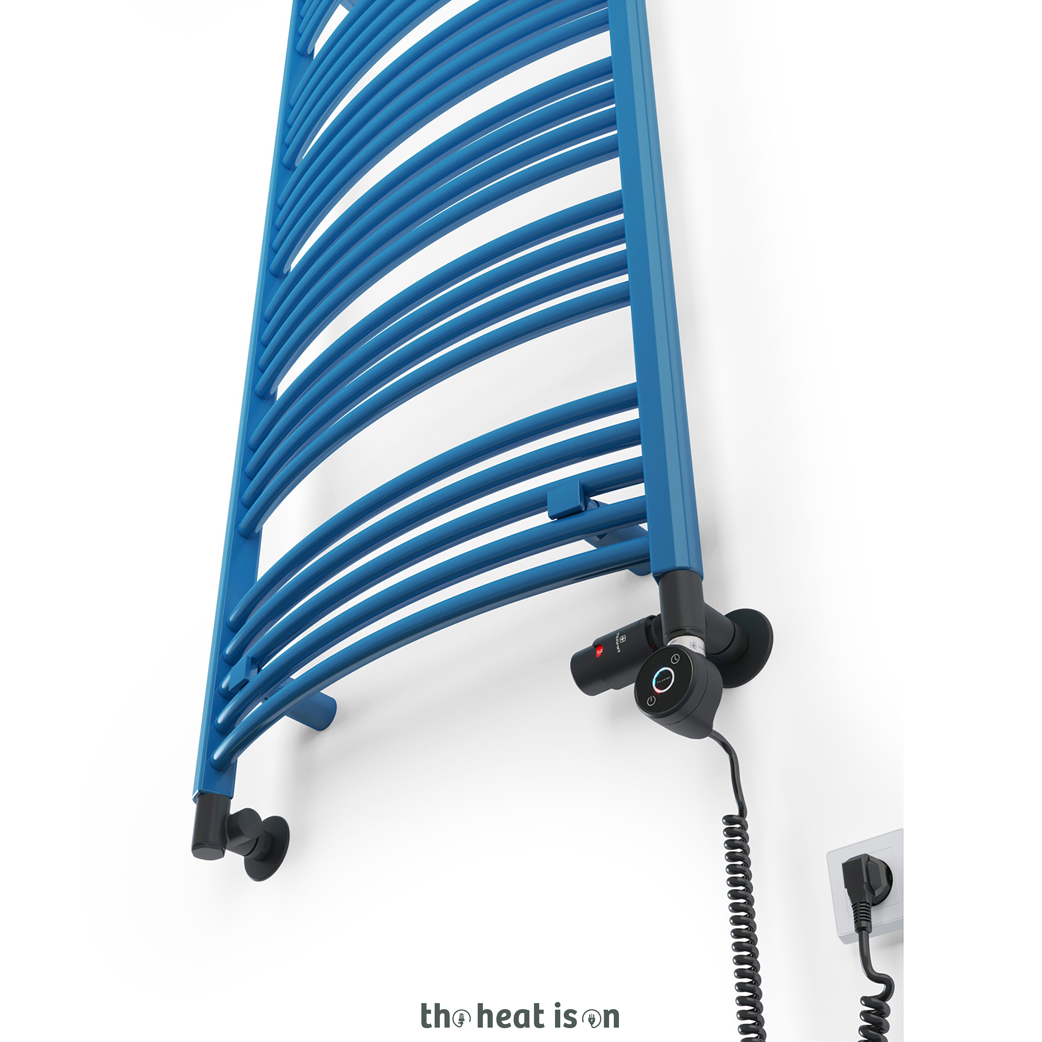 01_terma-domi-dual-fuel-towel-rail_-1116h-x-500w_mm_-1750-btus_-600w_-matt-capri-blue-ral-5019-_with-integra-3-axis-dual-fuel-valve-in-matt-black-_-dry-auto-shut-element-in-black-one