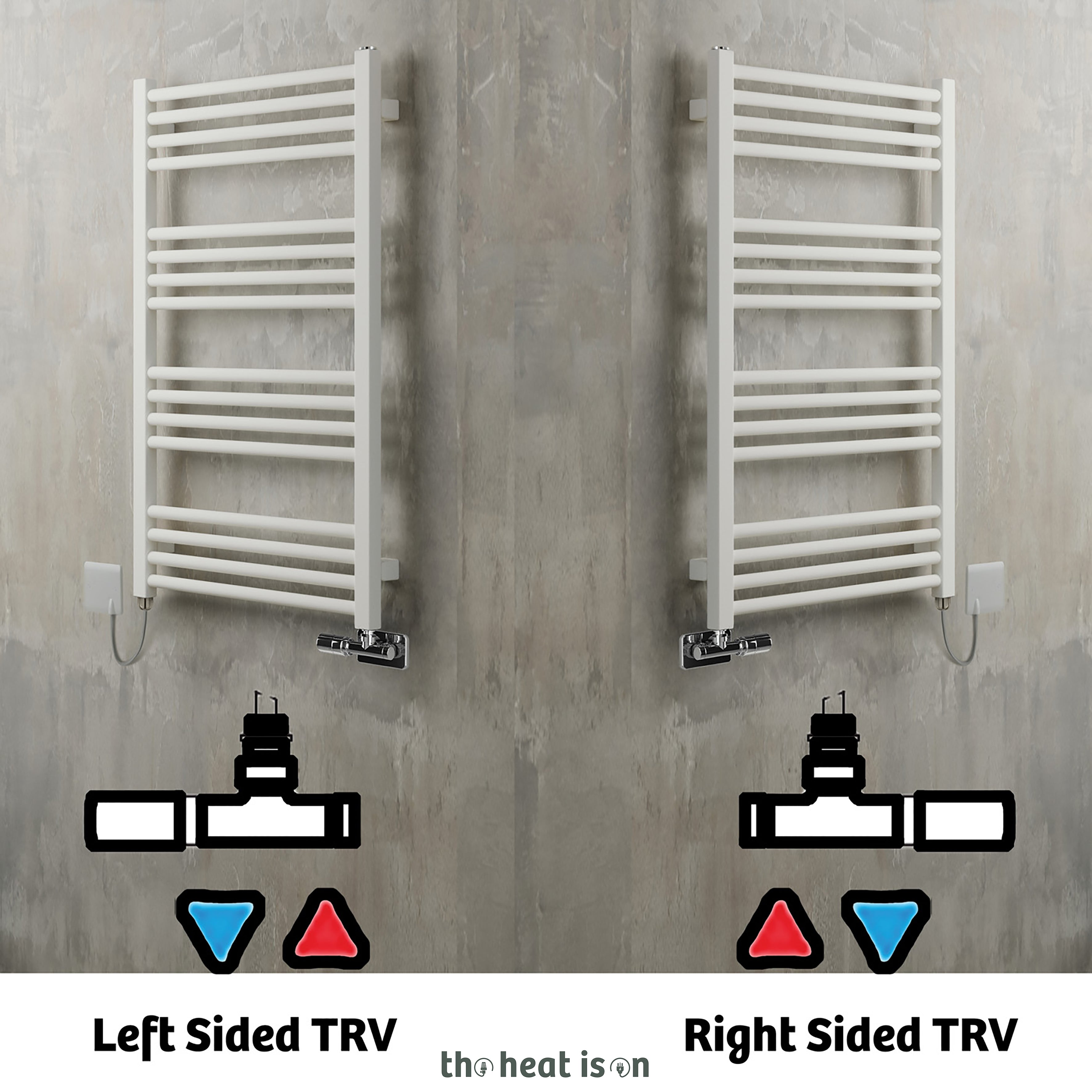 01_terma-fiona-dual-fuel-towel-rail_-900h-x-500w_mm_-1324-btus_-400w_-super-matt-soft-ral-9016-_with-unico-dual-fuel-valve-in-chrome-_-sim-element_-one-set-temp-65oc