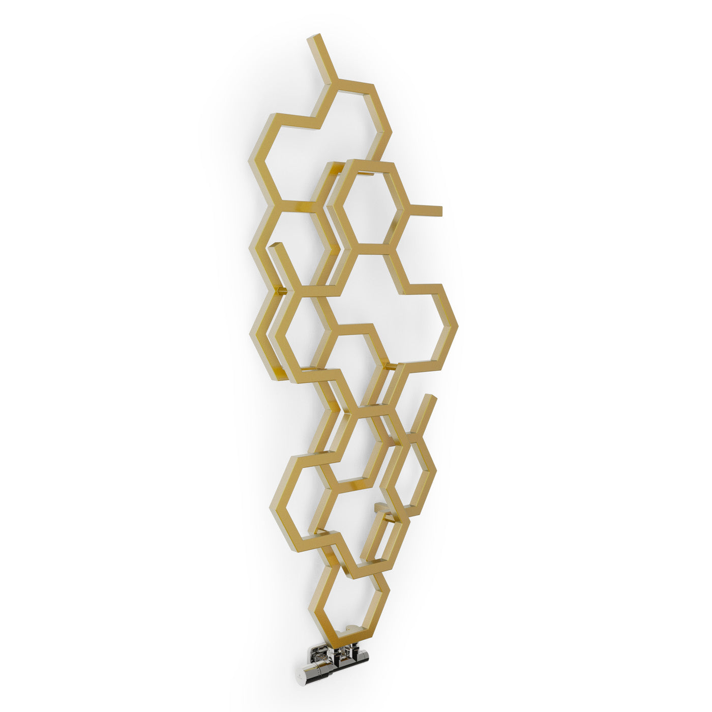 Terma HEX, 1220h x 486w(mm), 1181 BTUs, Vertical Designer Radiator, Anodic Gold