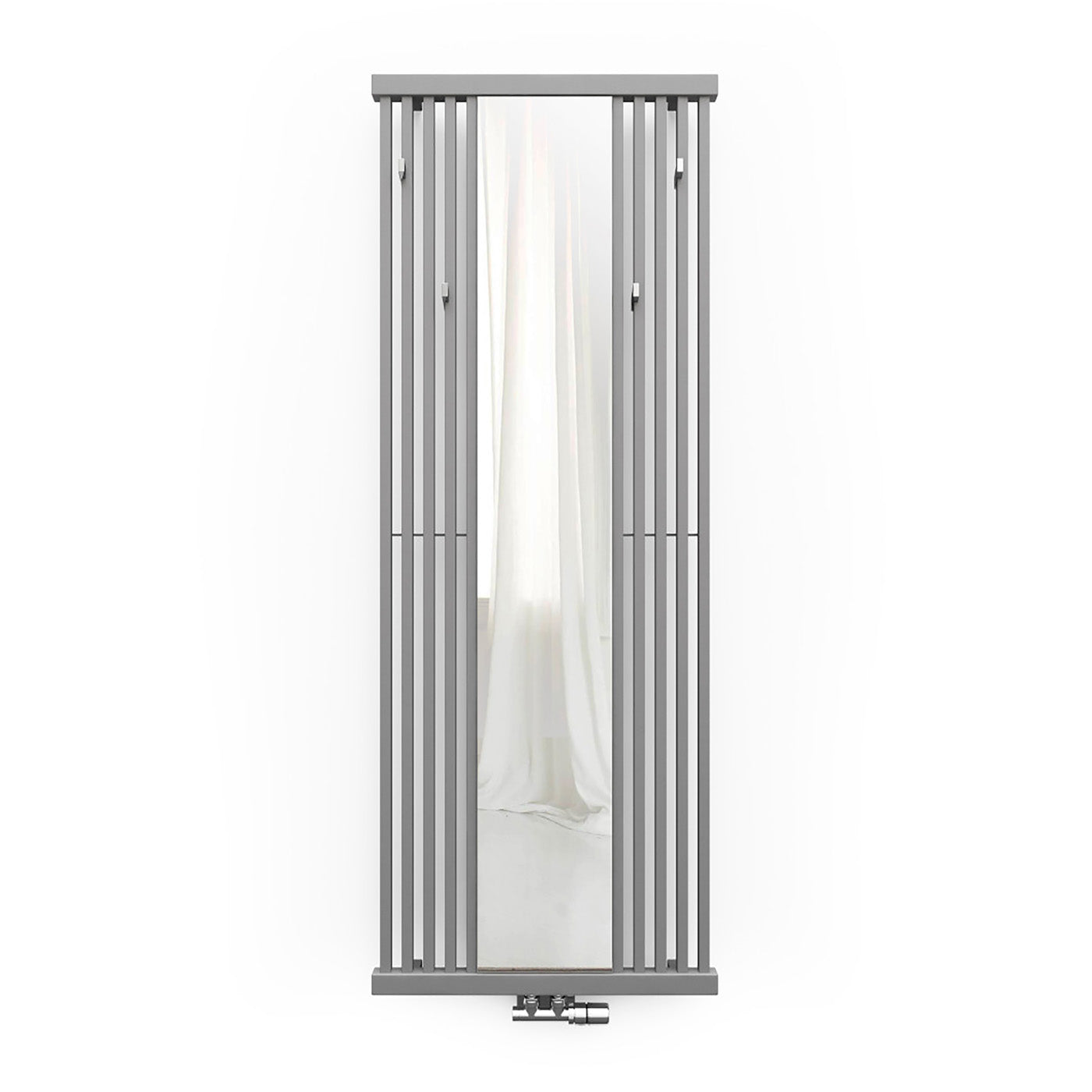 Terma INTRA M, 1700h x 640w(mm), 3156 BTUs, Vertical Mirror Radiator, Nature Grey