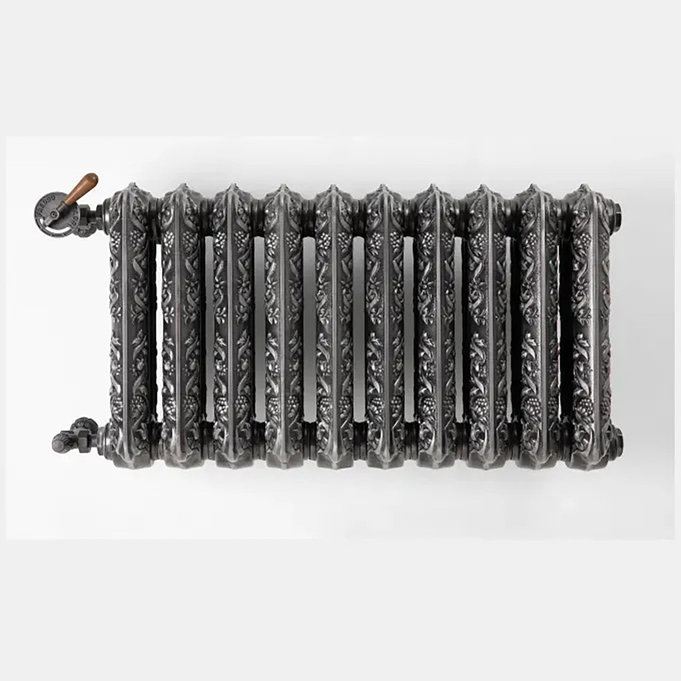 Terma KASZUB, 460h x 852w(mm), 3276 BTUs, Wall Mounted Horizontal Cast Iron Radiator, 10 sections, Shaded Burnish