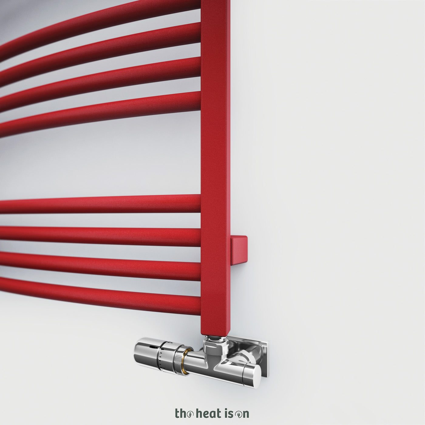Terma LENA, 1620h x 586w(mm), 2726 BTUs, Heated Towel Rail, Metallic Red
