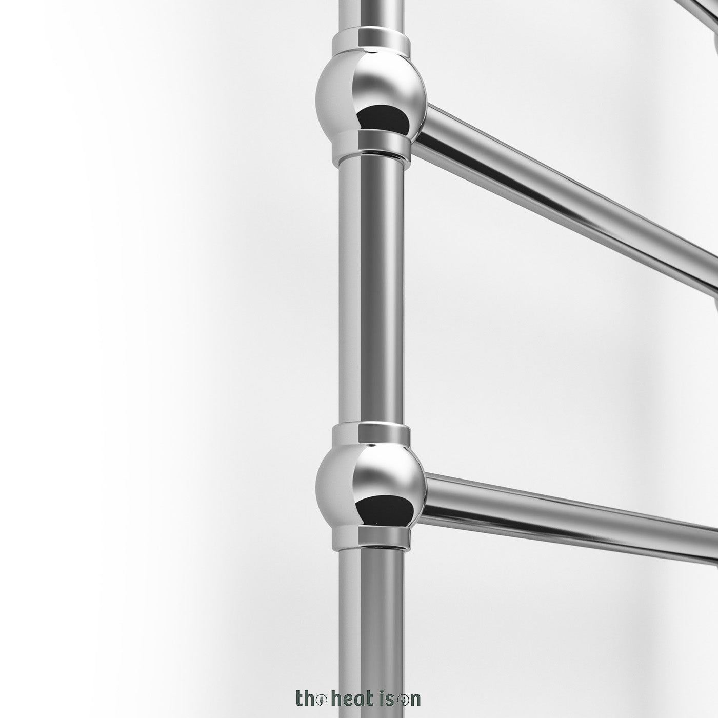 Terma RETRO S, 1245h x 504w(mm), 966 BTUs, Heated Towel Rail, Chrome
