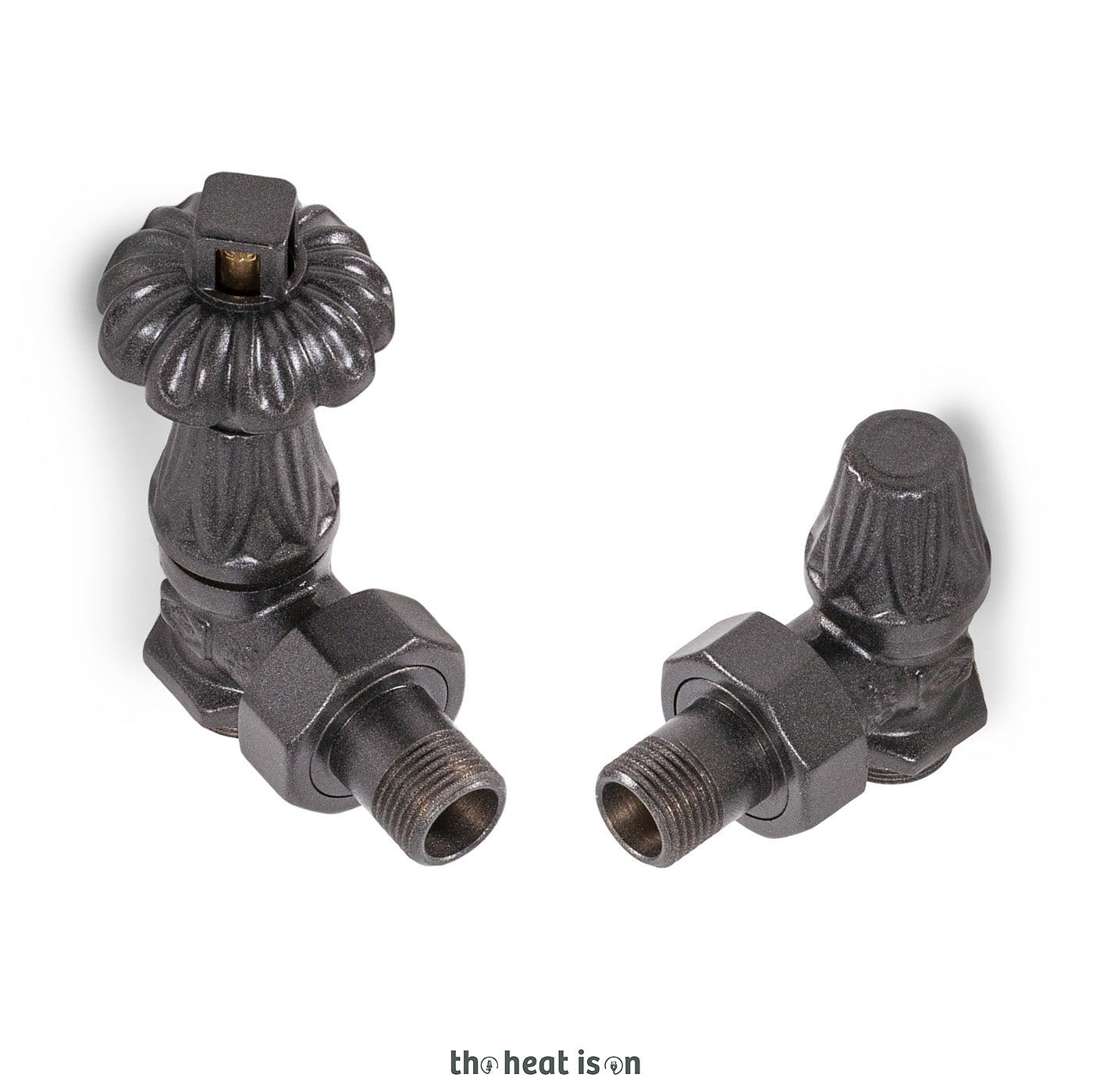 Thermostatic Radiator Valves (TRVs) & Pipe Masking,  Raw Metal, LEFT or RIGHT SIDED, ANGLED, ARTISTIC