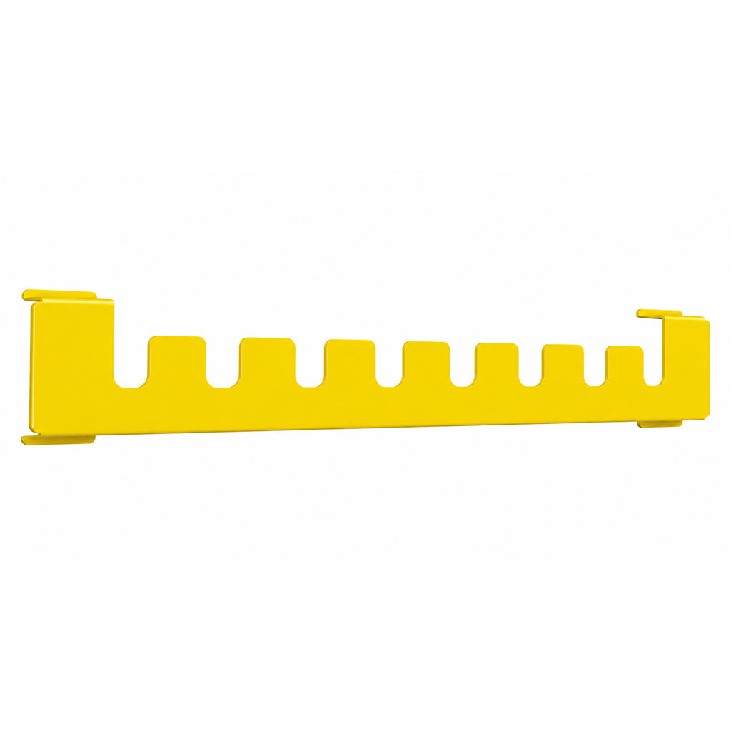02-metal-hanger-shelf-accessory_-happy-hanger---hippo-_300mm-wide_-matt-traffic-yellow-ral-1023_-for-terma-vivo-towel-rail
