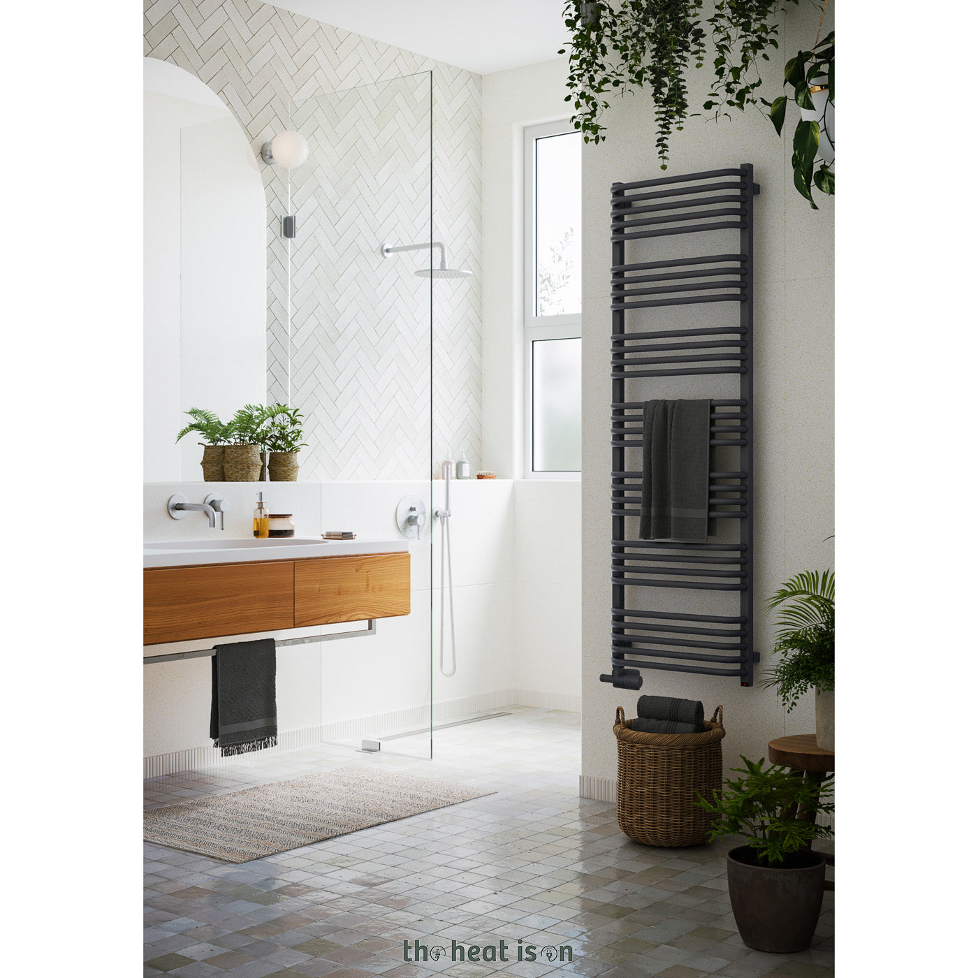 02-terma-alex-one-dual-fuel-towel-rail-1580h-x-500wmm-2706-btus-800w-modern-grey-with-unico-dual-fuel-valve-in-chrome-internal-one-element-45-60oc