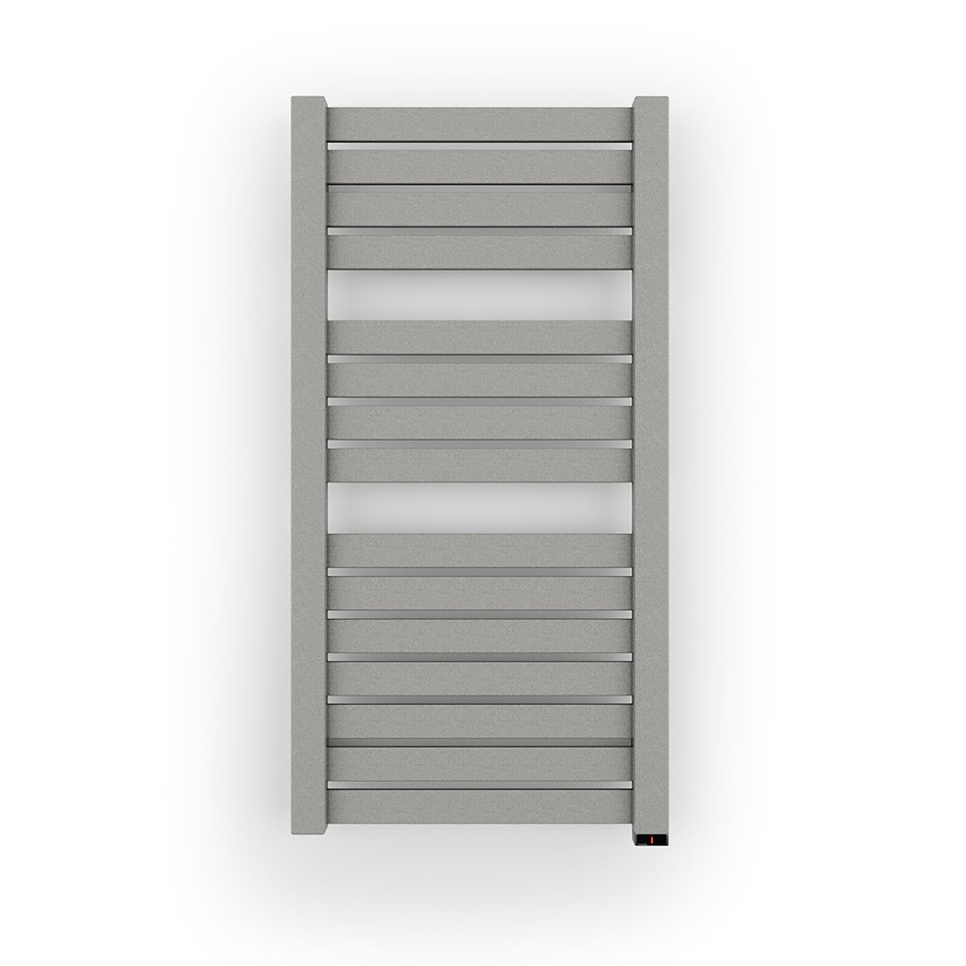 Terma MANTIS ONE, 860h x 440w(mm), 400w Electric Towel Rail, RAL 9005 Salt n Pepper (with Internal ONE Element (manual/optional IR controllable), 45/60°c)