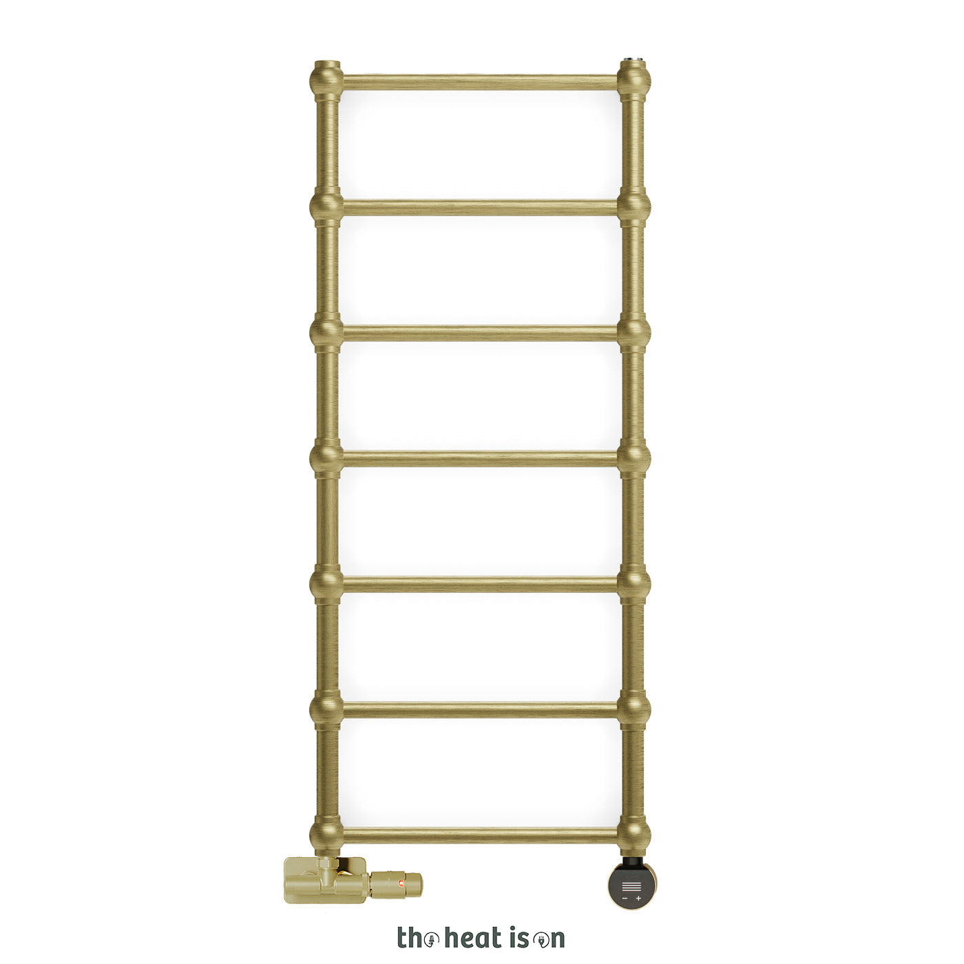 02-terma-retro-dual-fuel-towel-rail_-1170h-x-504w_mm_-1051-btus_-300w_-blackened-brass-_premium-wet-paint_-_with-unico-dual-fuel-valve-in-brass-_-veo-black-_brass-wi-fi-element_-30-60