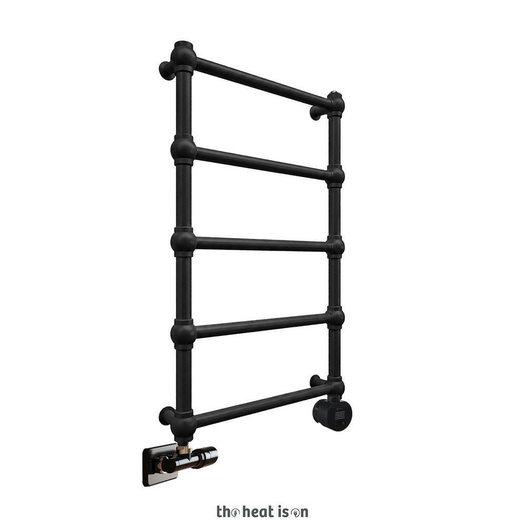 02-terma-retro-dual-fuel-towel-rail_-800h-x-504w_mm_-717-btus_-200w_-matt-black-ral-9005-_with-unico-dual-fuel-valve-in-matt-black-_-veo-black_black-wi-fi-element_-30-60_c