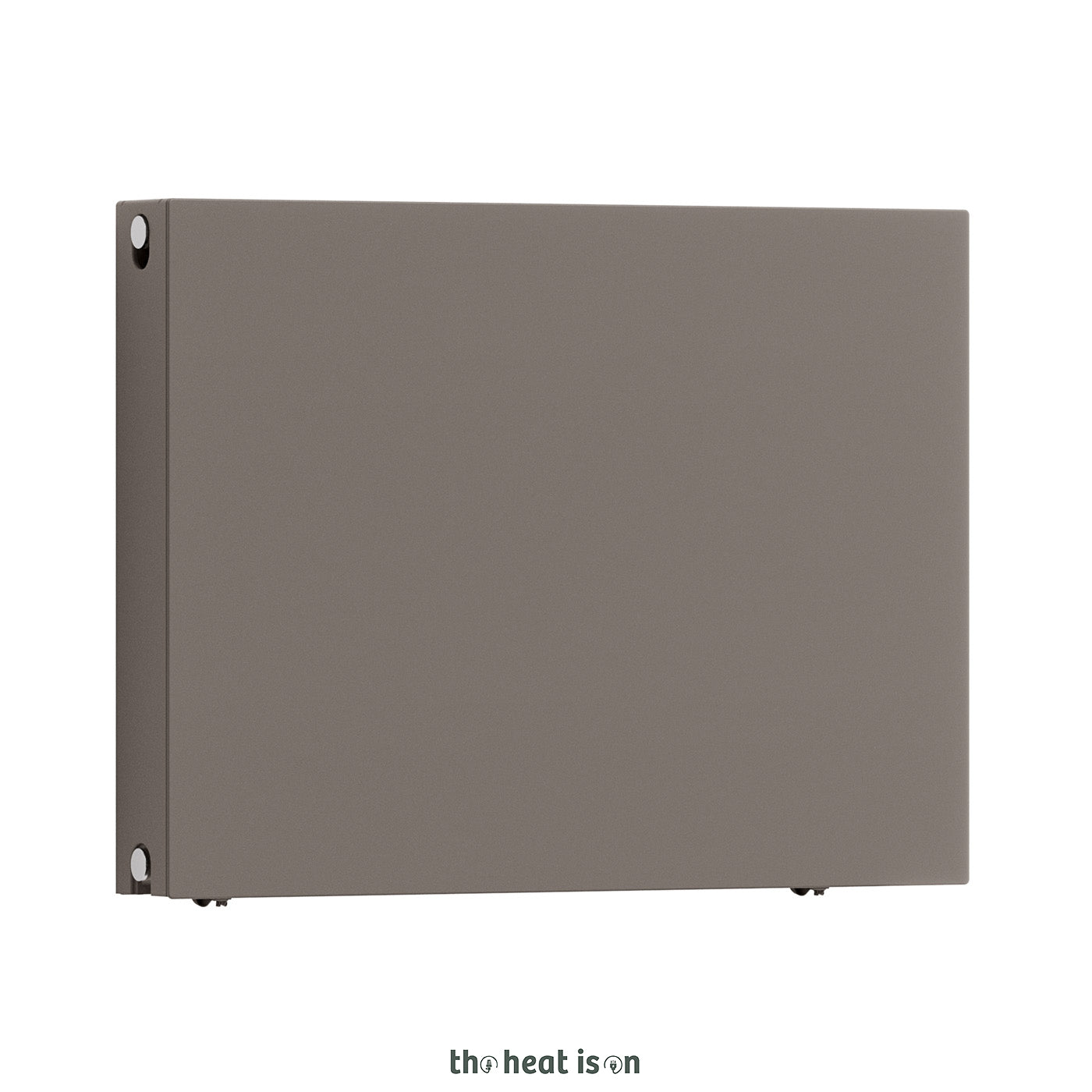 Terma SOLID, 600h x 800w(mm), 3787 BTUs, Horizontal Designer Radiator, Sparkling Gravel (aka Taupe Grey)