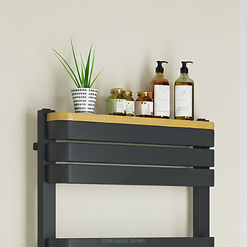 Wooden Shelf Accessory, Oak Veneer, for DQ TESORO Towel Rail