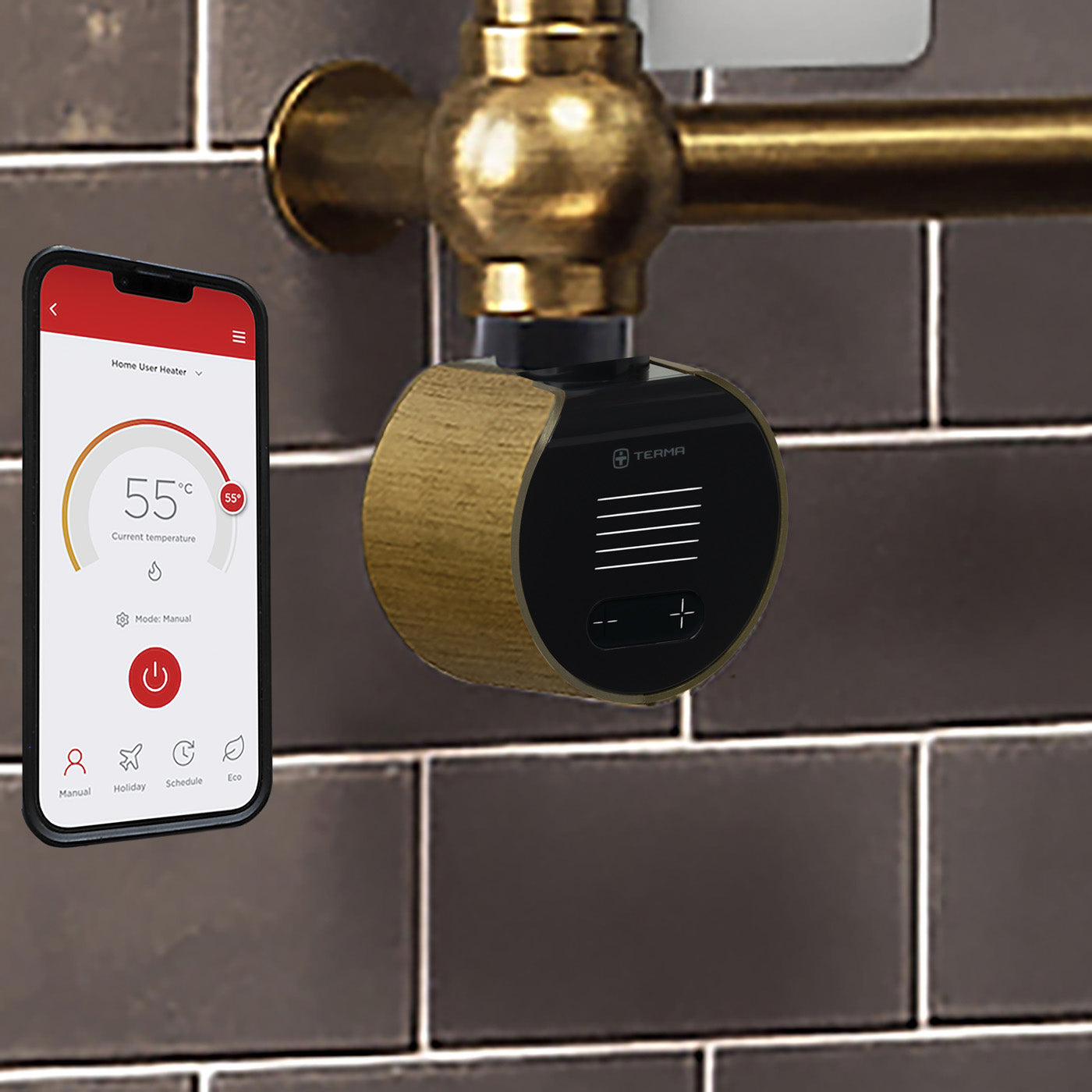 02_Heating-Element-VEO-Terma-SMART-Controller_-Black-Brushed-Brass-Clamshell_-Black-Fascia--_Supplied-with-UK-Plug-pre-fitted_84a09b7c-0540-4a5d-a18c-185e5c42da88