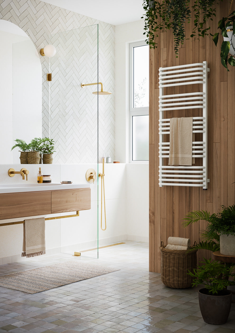 02_Terma-ALEX-ONE-_-45_60-deg._-1140h-x-500w_mm_-600w-Electric-Towel-Rail_-Silk-White-_RAL-9016