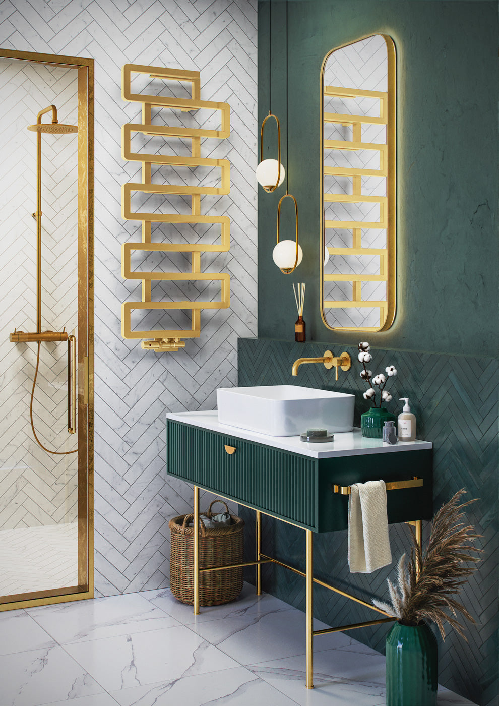 02_Terma-BOOKIE_-1155h-x-500w_mm_-2110-BTUs-Heated-Towel-Rail_-Brass