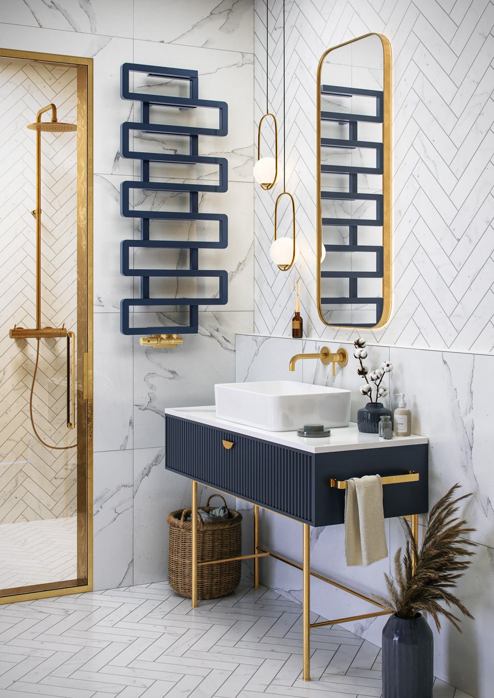 02_Terma-BOOKIE_-1155h-x-500w_mm_-2110-BTUs-Heated-Towel-Rail_-Denim-Blue