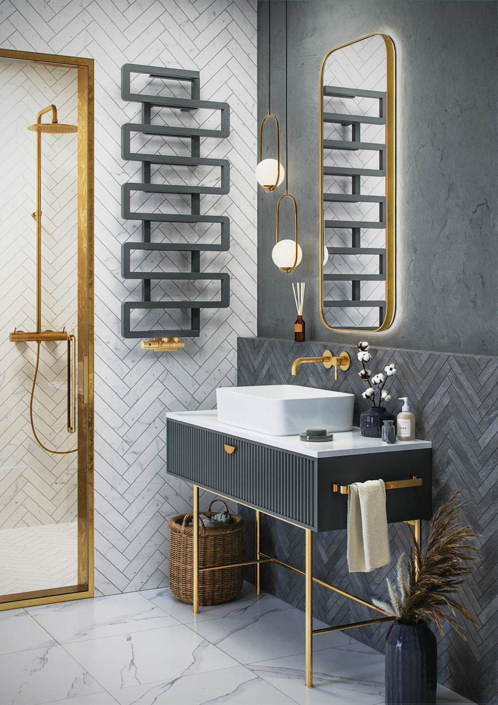 02_Terma-BOOKIE_-1155h-x-500w_mm_-2110-BTUs-Heated-Towel-Rail_-Storm-Sky-Grey