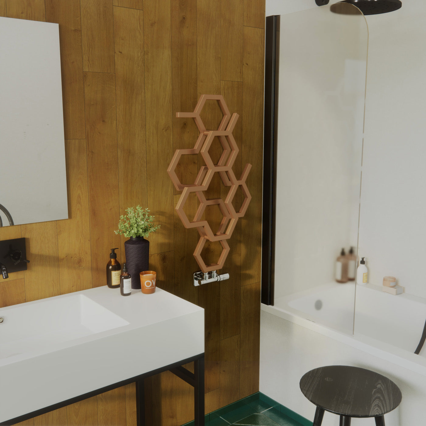 02_Terma-HEX_-821h-x-486w_mm_-846-BTUs-Heated-Towel-Rail_-Bright-Copper