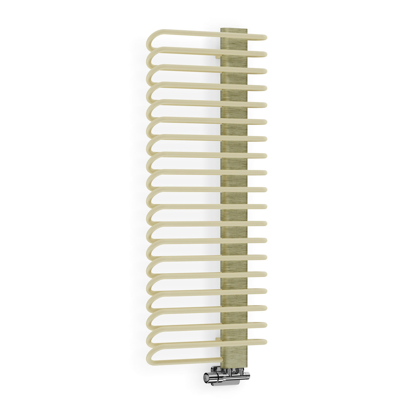02_Terma-MICHELLE_-1200h-x-500w_mm_-2459-BTUs-Heated-Towel-Rail_-Matt-Cream-_Bars_-_-Brushed-Brass-_Masking
