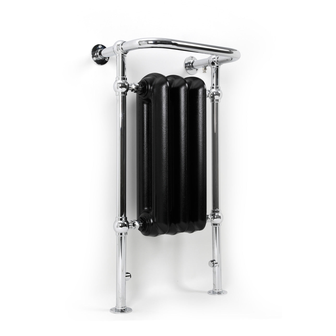 02_Terma-PLAIN-TOWEL-RAIL_-900h-x-490w_mm_-1217-BTUs_-Heated-Towel-Rail_-Flat-Black-_Radiator_-_-Chrome-_Surround