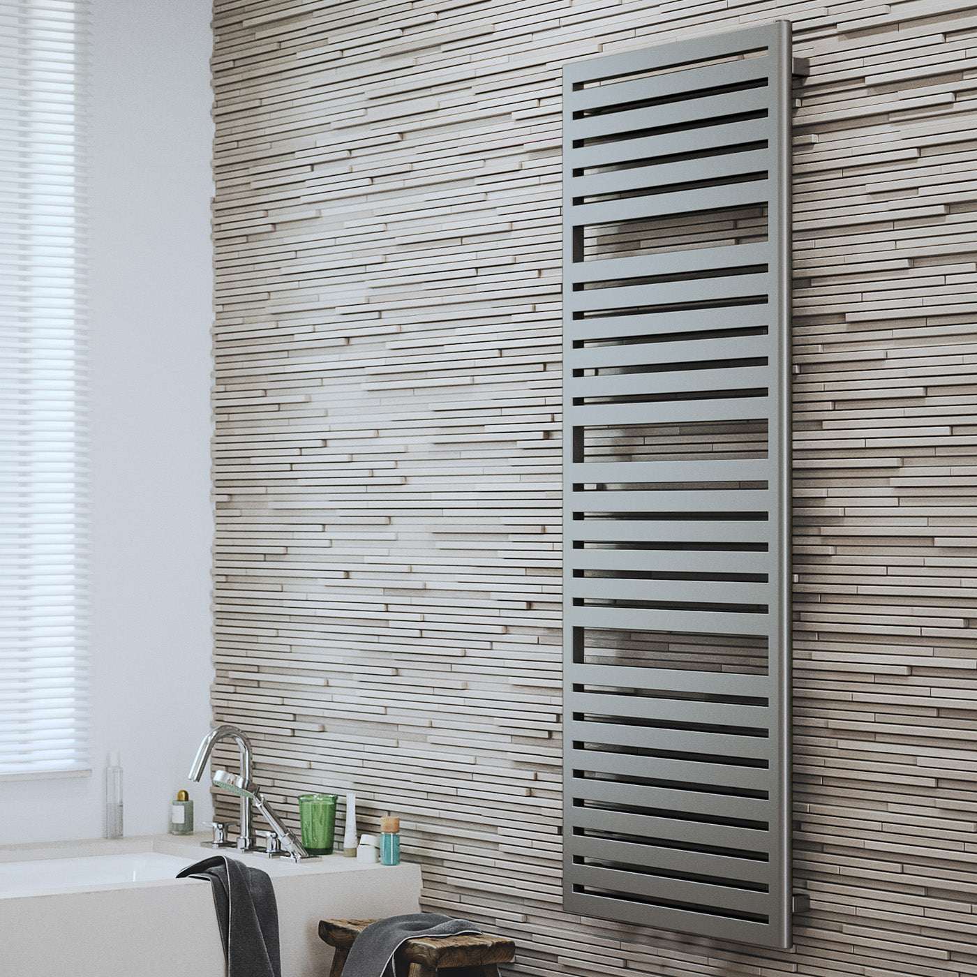 02_Terma-SALISBURY_-1635h-x-540w_mm_-2708-BTUs-Heated-Towel-Rail_-Sparkling-Gravel-Taupe-Grey
