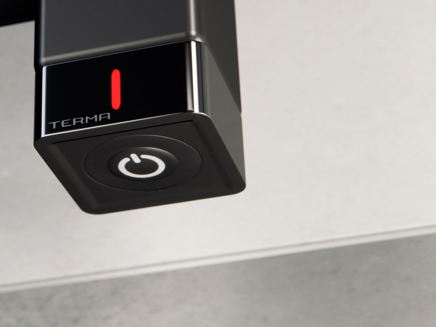 02_Terma-SIMPLE-ONE-_internalised-element-45_60-deg._-1440_500_-600w-Electric-Towel-Rail_-Textured-Heban-Black