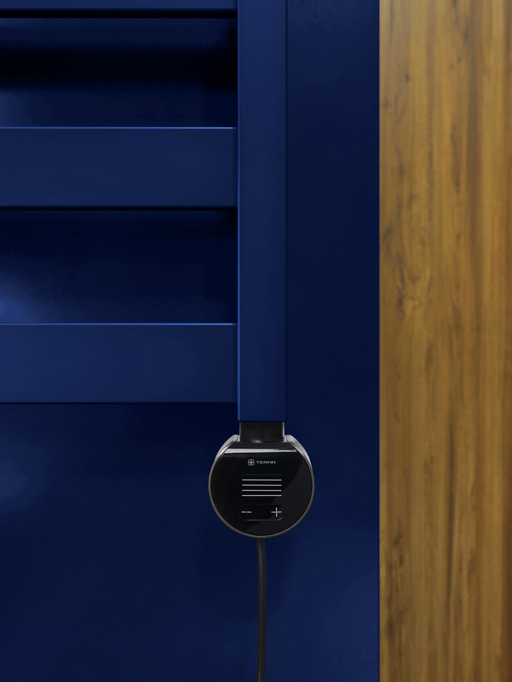 02_Terma-VIVO-_Wi-Fi_-15-28-deg._-1390h-x-300w_mm_-400w-Electric-Towel-Rail_-Matt-Denim-Blue