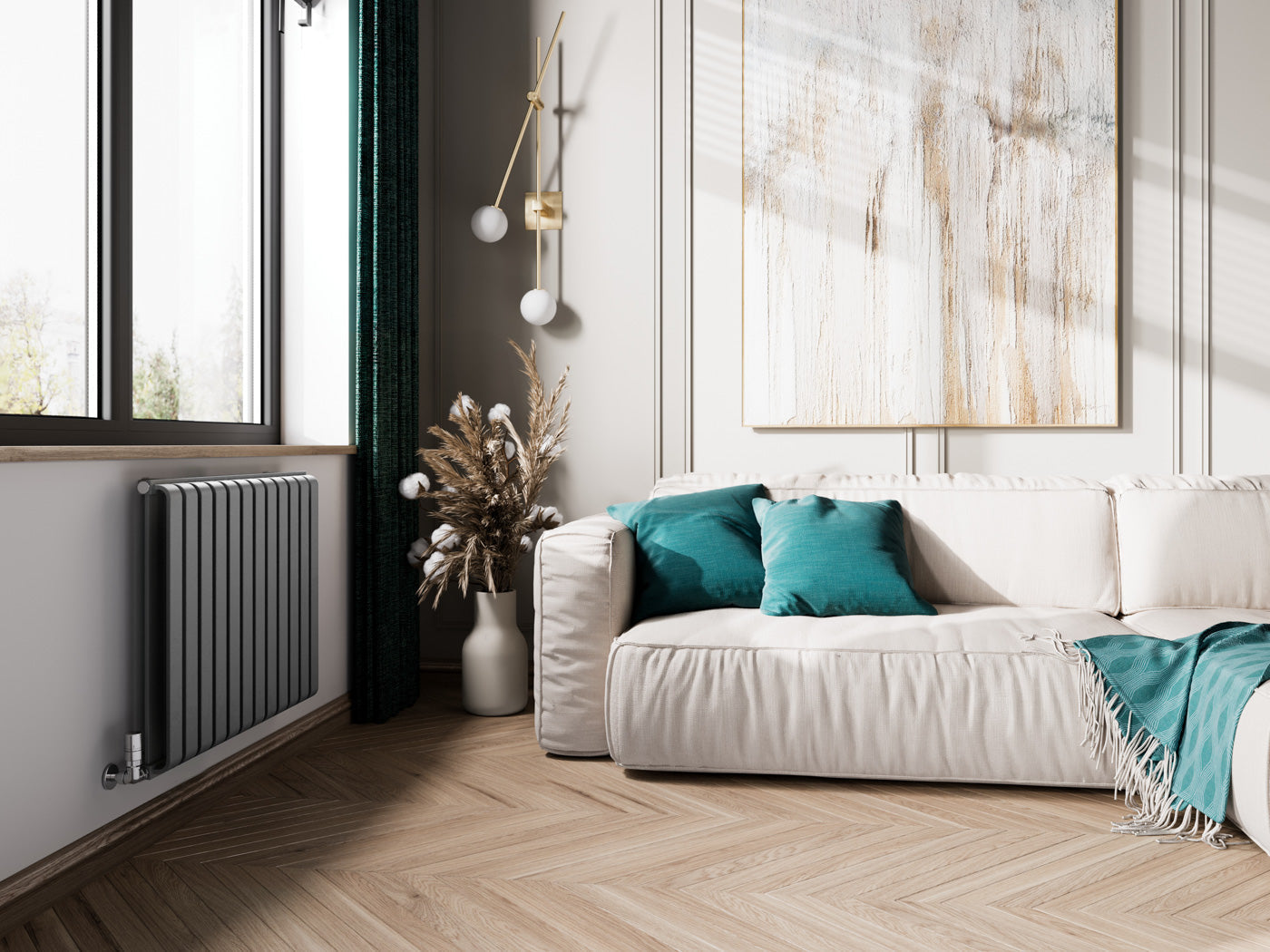 02_Terma-WARP-ROOM_-630h-x-785w_mm_-2960-BTUs-Designer-Radiator_-Salt-n-Pepper