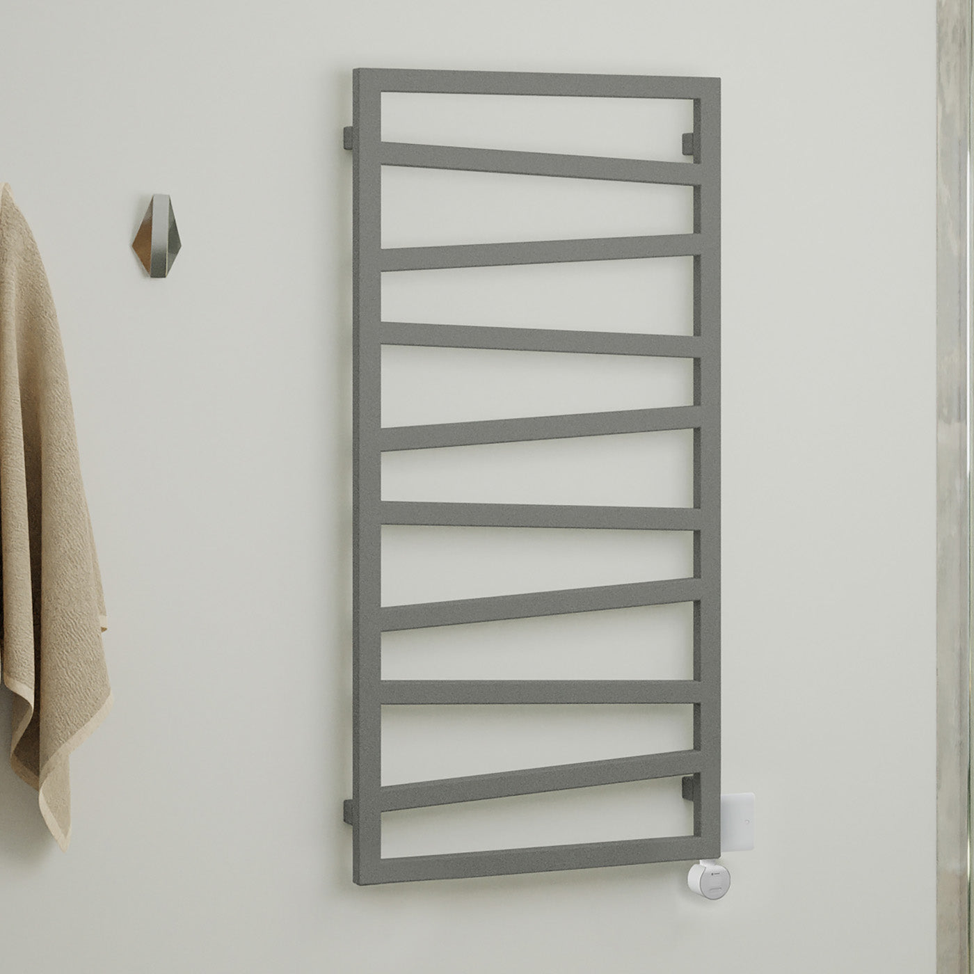 02_Terma-ZIG-ZAG-_Wi-Fi_-15-28-deg._-1070h-x-500w_mm_-400w-Electric-Towel-Rail_-Textured-Salt-n-Pepper-Grey