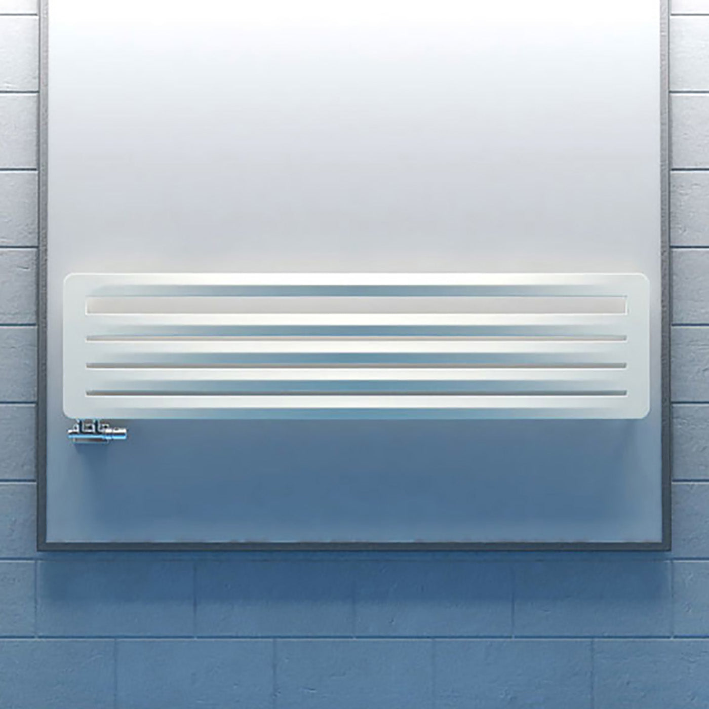 Terma AERO HG, 455h x 1800w(mm), 2457 BTUs, Heated Towel Rail, RAL 9016 Matt White