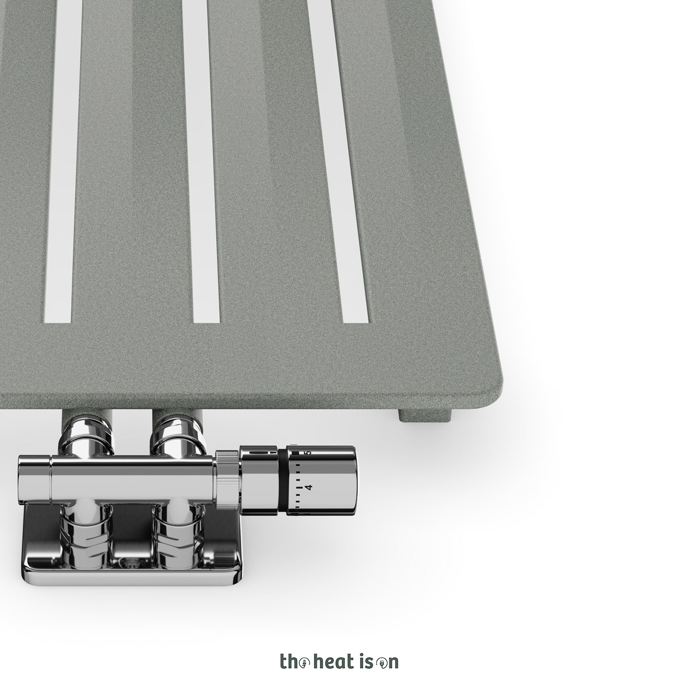 Terma AERO V, 1800h x 325w(mm), 1795 BTUs, Vertical Designer Radiator, Salt & Pepper