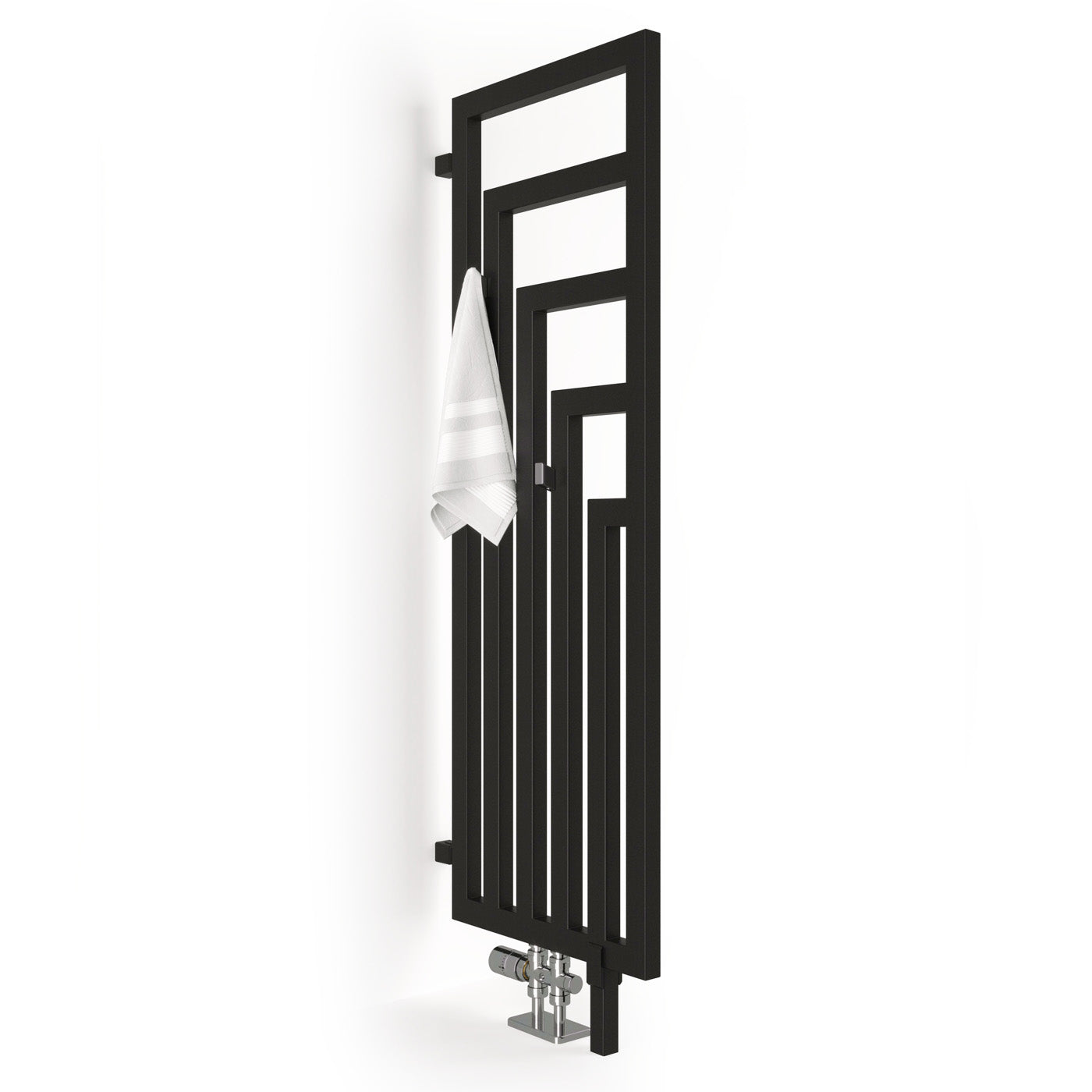 Terma ANGUS DW, 1300h x 440w(mm), 1901 BTUs, Vertical Designer Radiator, Metallic Black