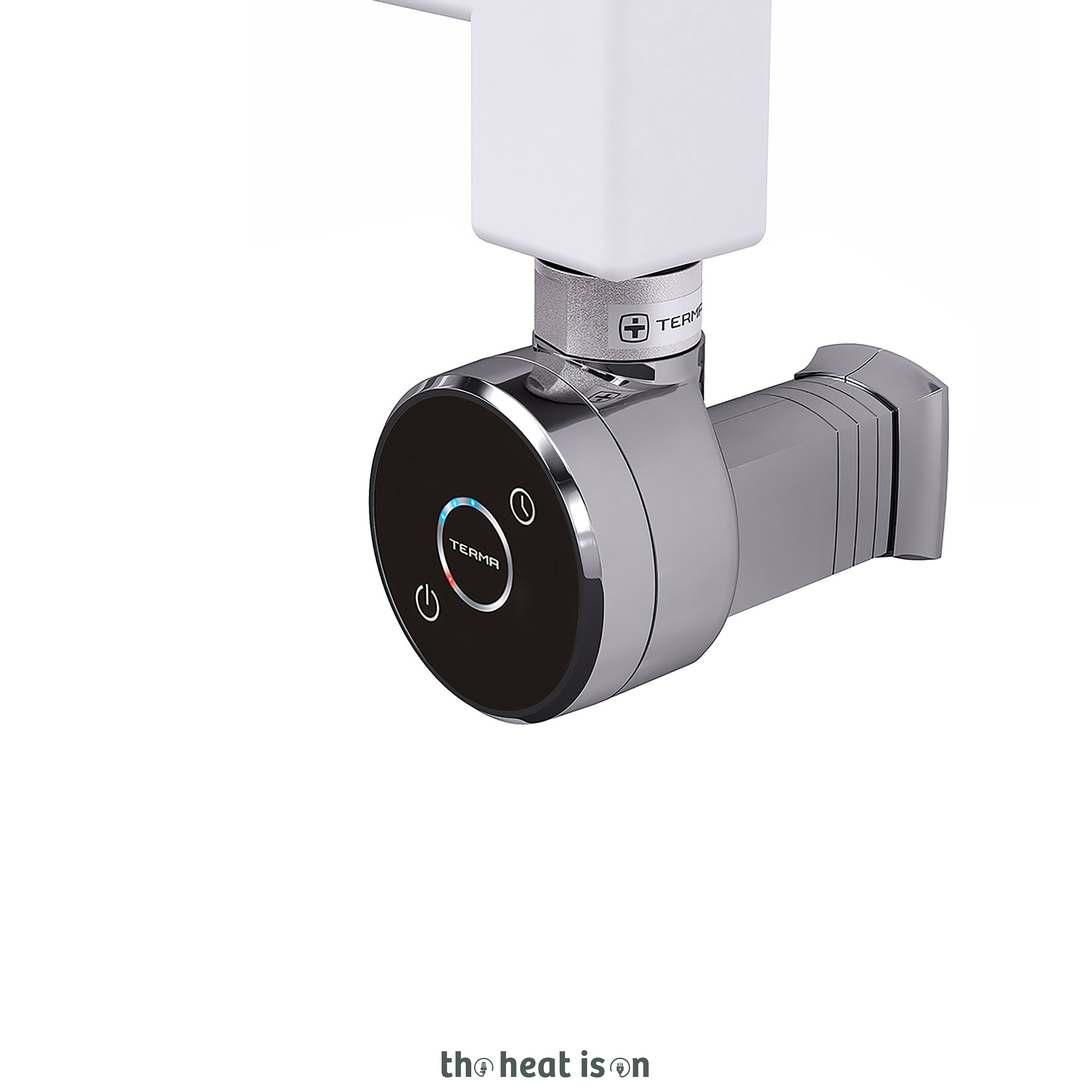 02_terma-diamond-dual-fuel-towel-rail_-1120h-x-500w_mm_-1365-btus_-400w_-matt-water-blue-ral-5021-_with-unico-dual-fuel-valve-in-chrome-_-dry-auto-shut-off-element-in-chrome_-one-set