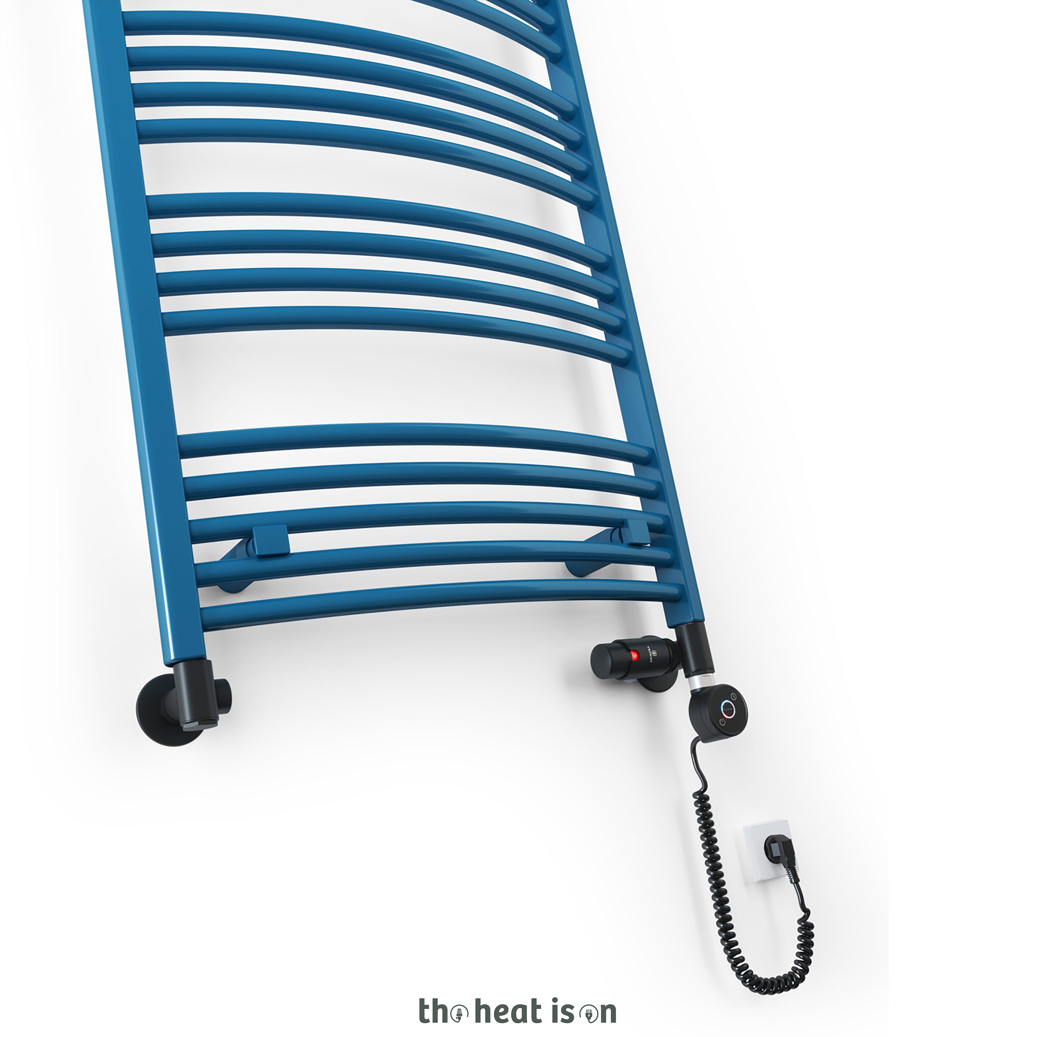 02_terma-domi-dual-fuel-towel-rail_-1116h-x-500w_mm_-1750-btus_-600w_-matt-capri-blue-ral-5019-_with-integra-3-axis-dual-fuel-valve-in-matt-black-_-dry-auto-shut-element-in-black-one