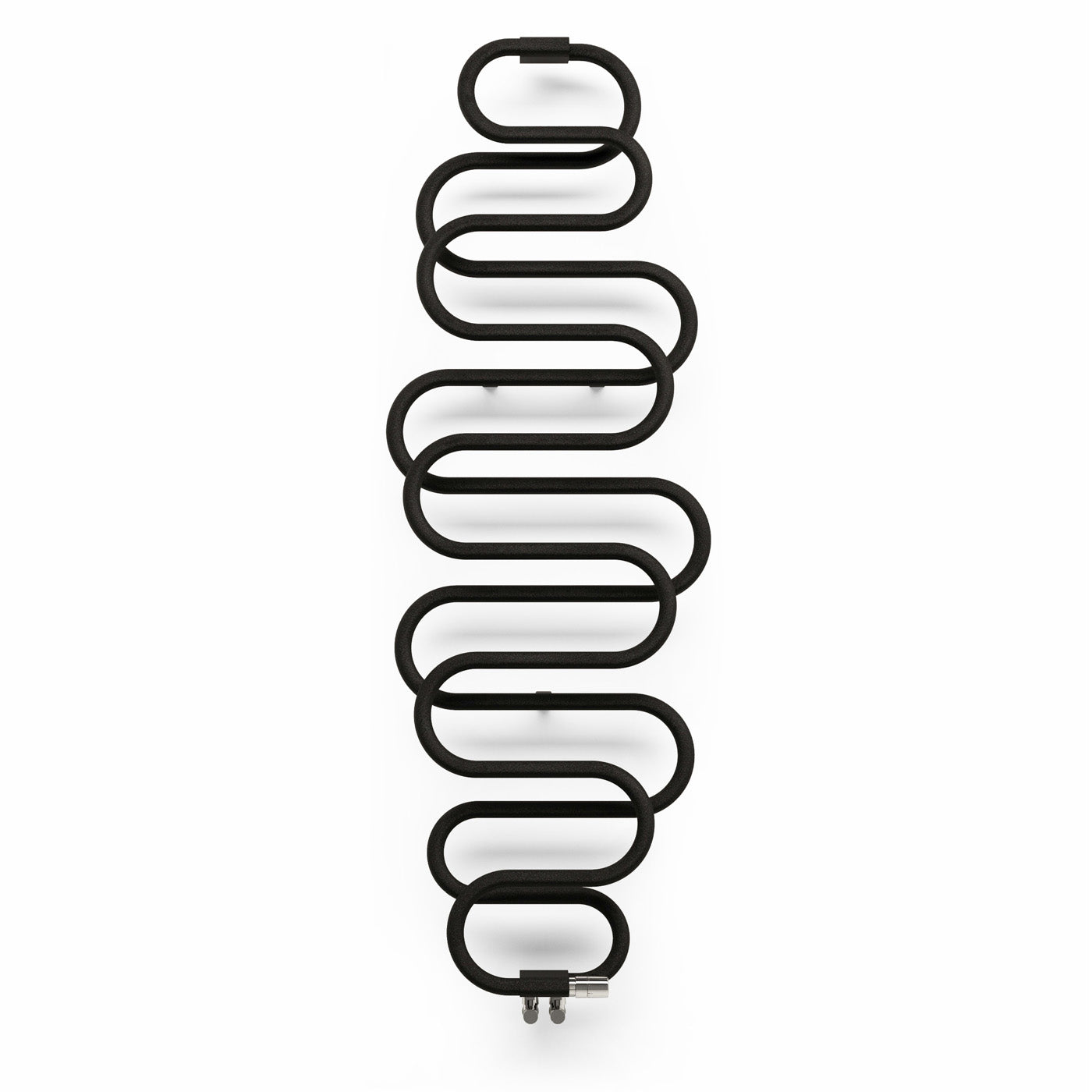 Terma PERLA, 1760h x 500w(mm), 2150 BTUs Heated Towel Rail, Black Crocodile