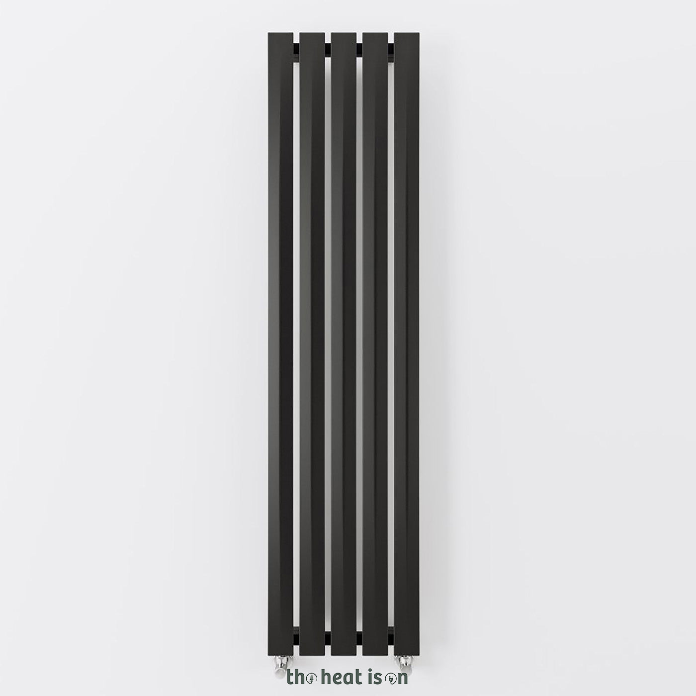Terma PIER, 1680h x 410w(mm), 2344 BTUs, Vertical Designer Radiator, Sparkling Grey